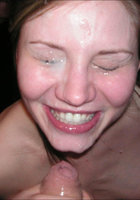 Машка получила на лицо обилие семенной жидкости 18 фотография